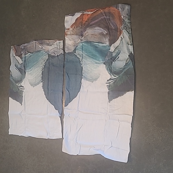 WEST ELM ARTISTS PALETTE BRUSHSTROKE PILLOW SHAM COVERS 1 STANDARD 1 KING - Picture 2 of 8